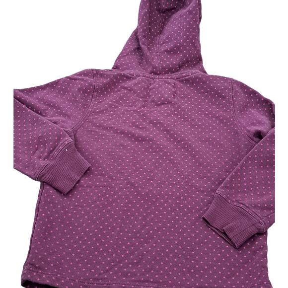 Girl's Peek Purple Polka Dot Hoodie  Size XS 2-3 - Picture 5 of 9